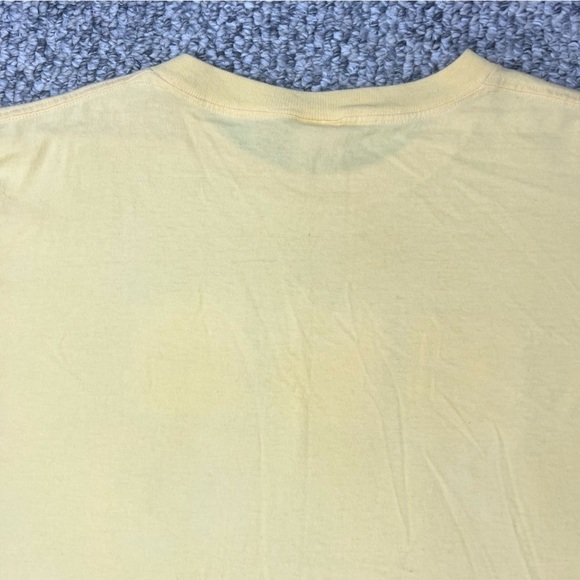 Vintage 90s Delta Pro Weight yellow butterfly print t shirt XXL - Picture 6 of 12